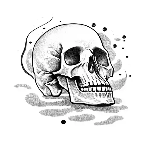 God Playing With Skull