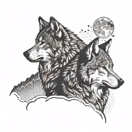 Two Wolf Howling