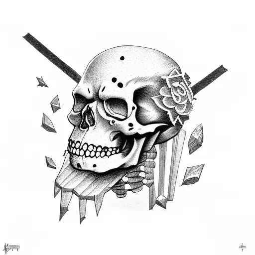 Comboy Skeleton With Raven