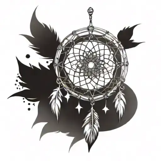 Design A Tattoo Of A Dreamcatcher With Intricate Patterns Inspired By R&d Technology