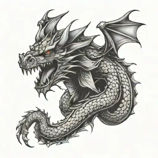 A Sleek Sports Car Morphing Into A Fierce Dragon