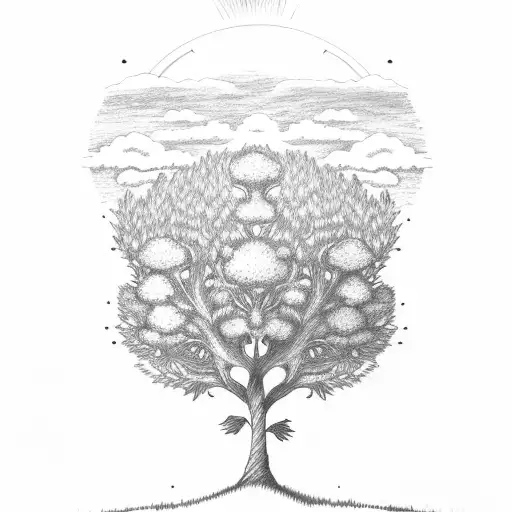 Tree In A Field Of Grass