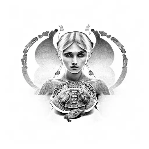 Aphrodite With Turtle Shell