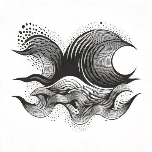 An Abstract Wave Pattern Symbolizing Sound Waves And Music