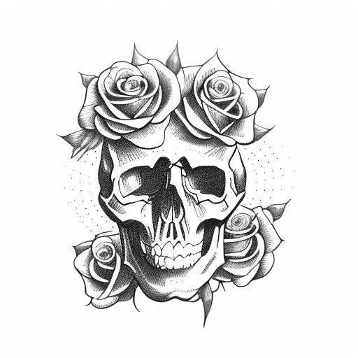 Skull And Roses