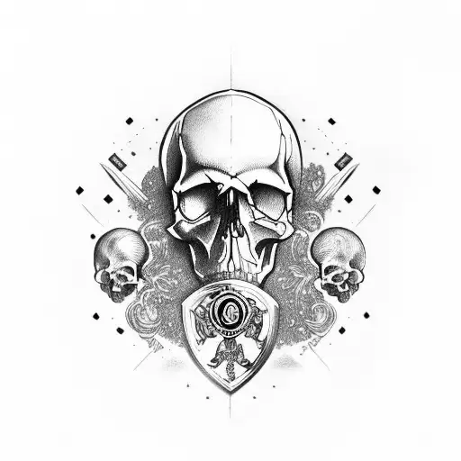 Skull With Alfa Romeo