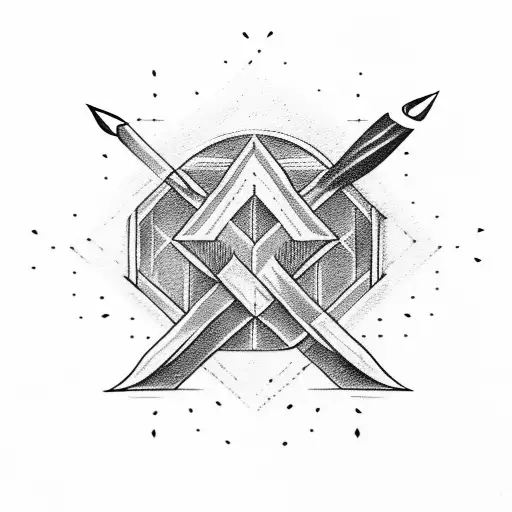 Arrow With Words No Pain In Vain