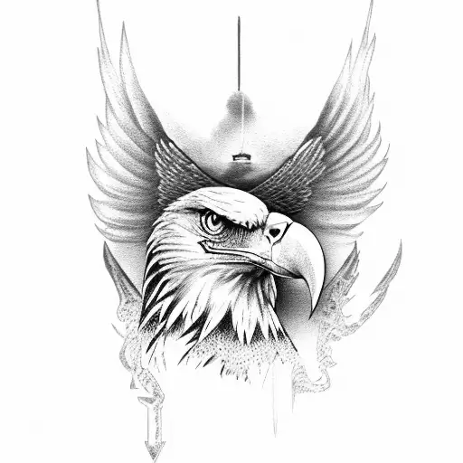 Eagle Head With Zues