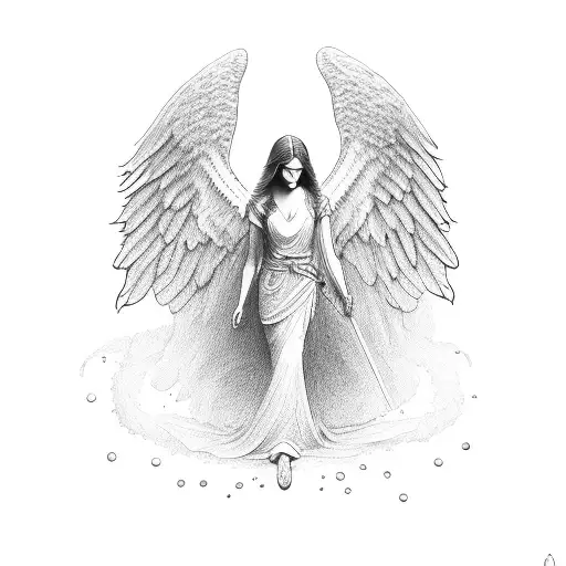 Angel With Speer Through The Hart