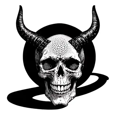 Skull With Horns