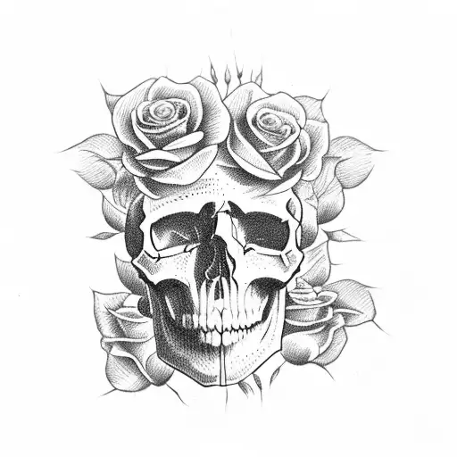 Skull And Roses