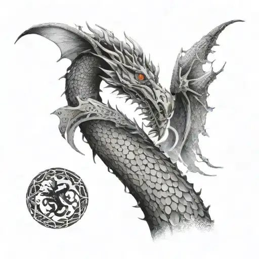 Long Dragon Around Hand