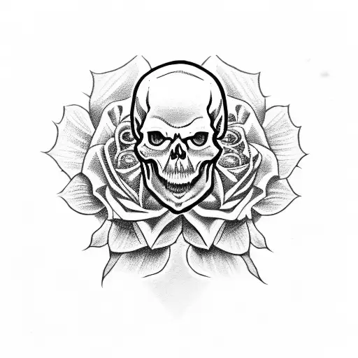 Skull Roses Snakes