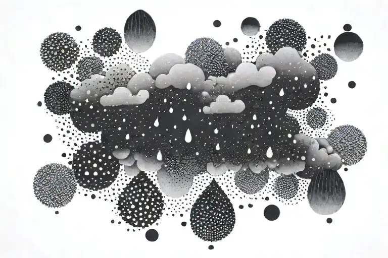 Raindrops From Cloud