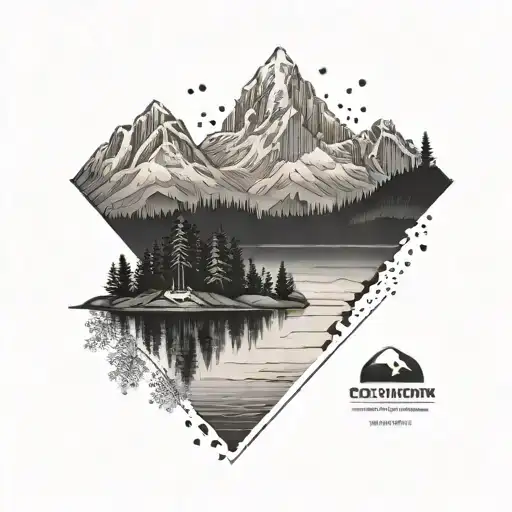 Mountain Landscape Lake Scene