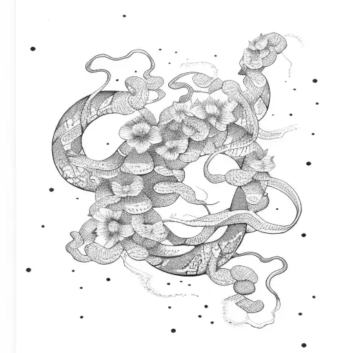 Moon Snake Cherry Flower