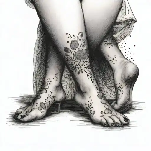 Sexy Legs Standing Back View