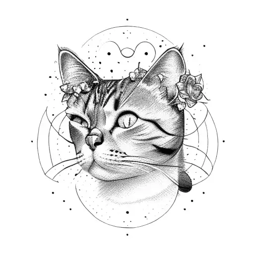 Cat Ears With Flower Crown