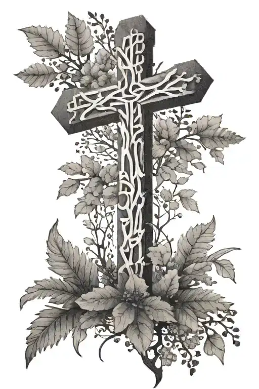 A Cross In A Forest