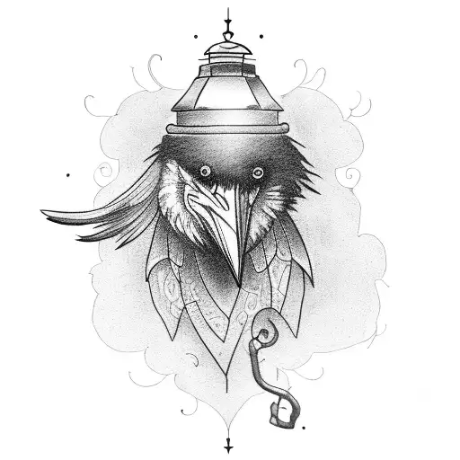 Crow With Lantern