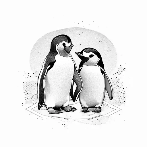 Penguin With Computer