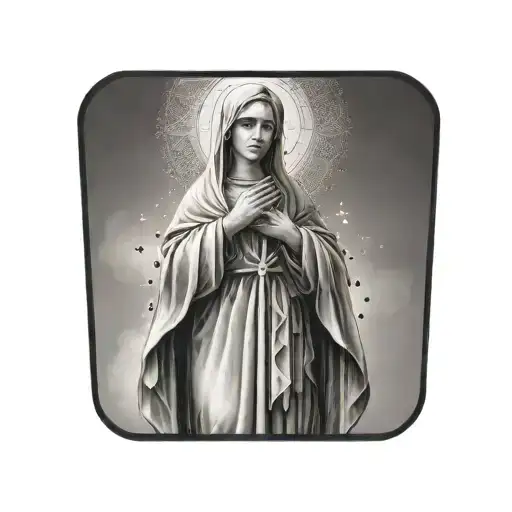 Cross With Virgin Mary