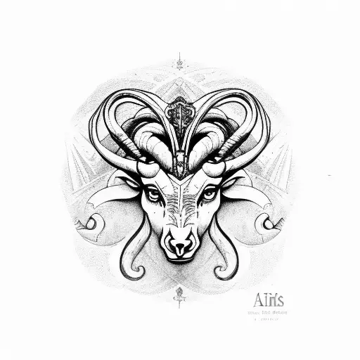 Aries With Religious Artifacts