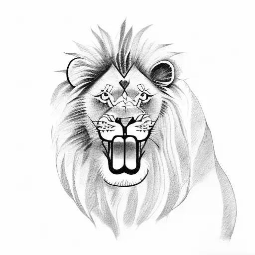 Lion With Kat In His Mouth