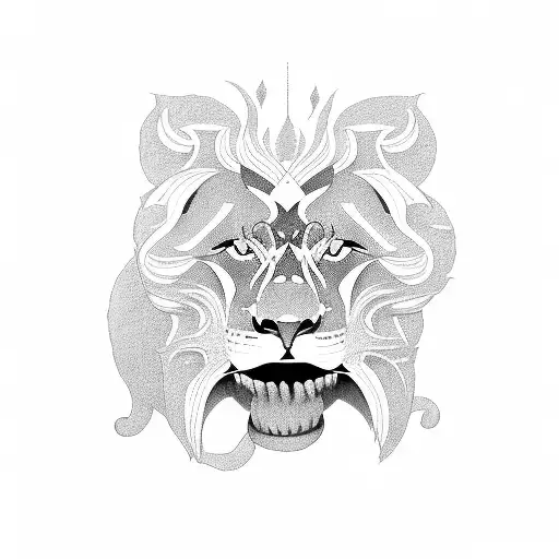 Lion With Cat In His Mouth