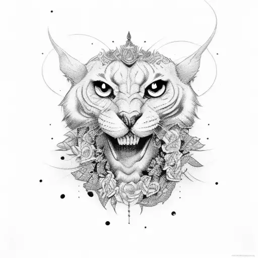 Black Stribes With Ligthning