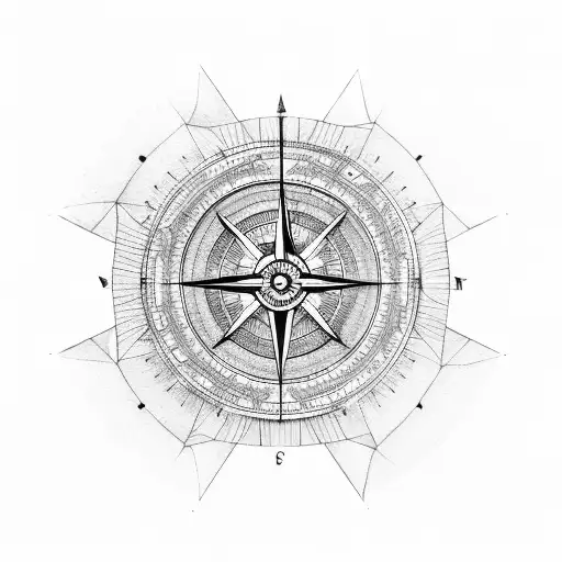 Vinyl With Compass And Something About Sagitarius