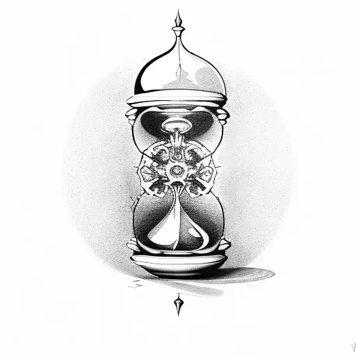 Memento Mori In Hourglass
