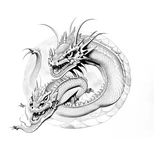 Dragon With Fish Body