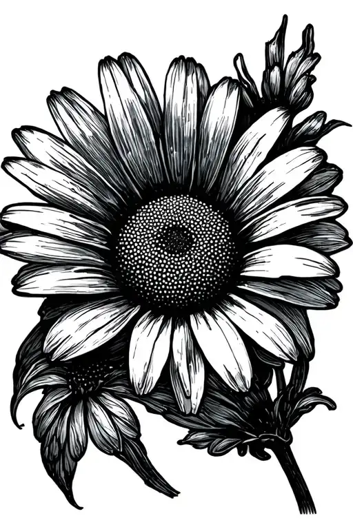 Wilting Daisy Flower