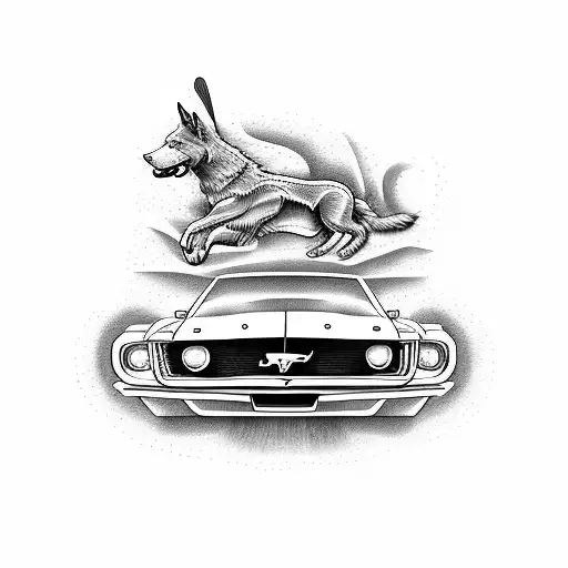 Husky Transforming Into A Classic Mustang Car