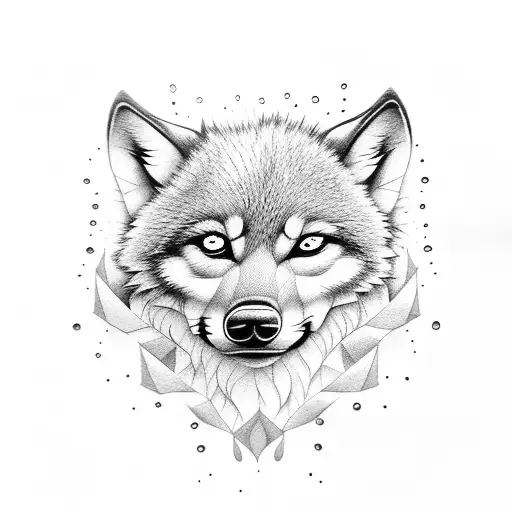 Baby Wolf Looking Into Water