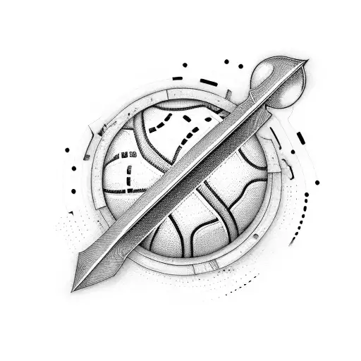 Sword With Basketball And Music