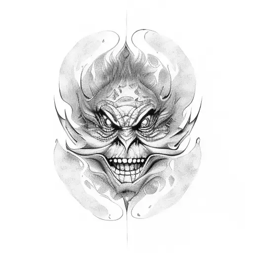 Cilueta De Sonrisa Estilo Joker