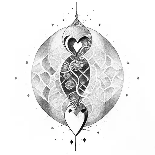 Hourglass With Heart