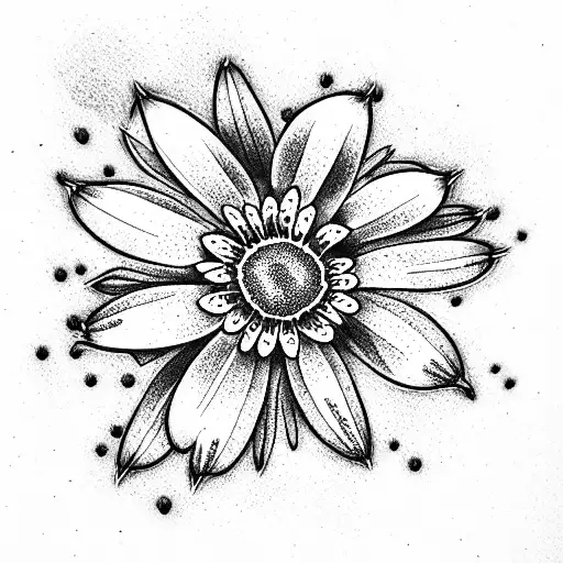 A Daisy With 3 Little Flower Buds