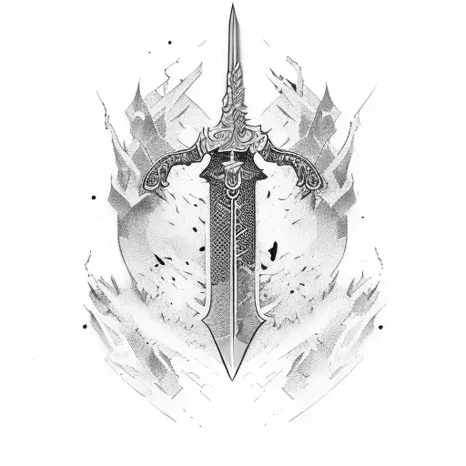 A Sword Smashed To Pieces