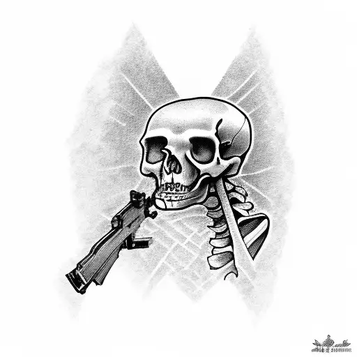 Skeleton With Ak-47