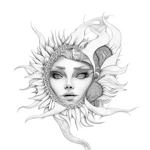 Mermaid 3 Sunflowers
