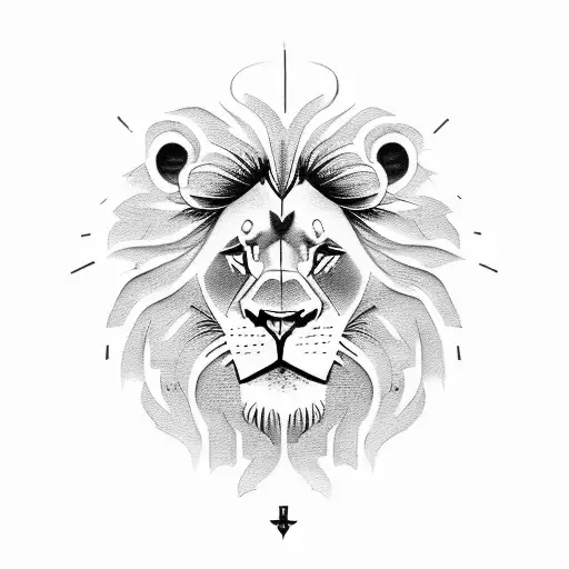 Lion King Symbol With The Name Kauze