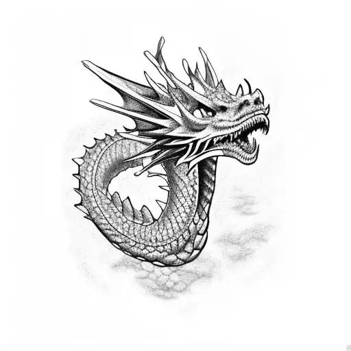 Chest Tattoo Dragon