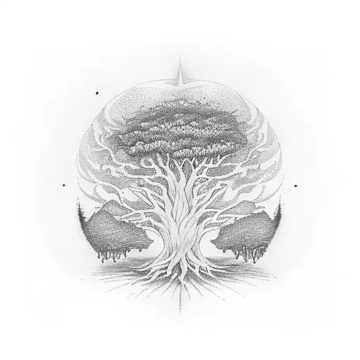 Tree Of Life With The Words Life Will Out