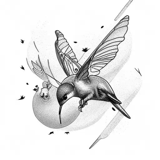 Junebug Riding A Hummingbird Near A Bear