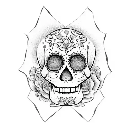 Sugar Skull Bandana