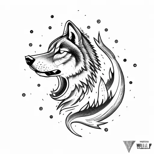 Wolf With Fire