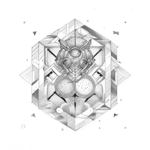 Gemini Symbol From Futuristic Perpective